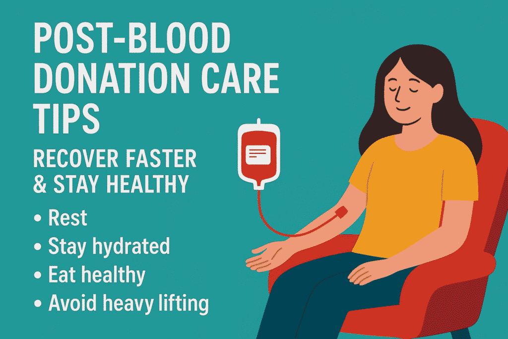 Post-Blood Donation Care Tips Recover Faster Stay Healthy