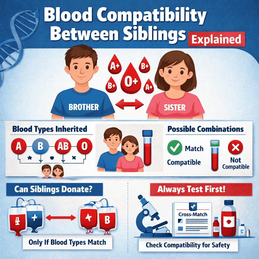 Blood Compatibility Between Siblings Explained