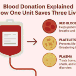 Blood Donation Explained How One Unit Saves Three Lives