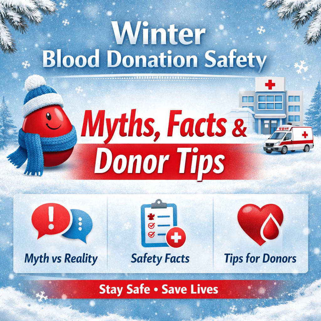 Winter Blood Donation Safety Myths, Facts & Donor Tips